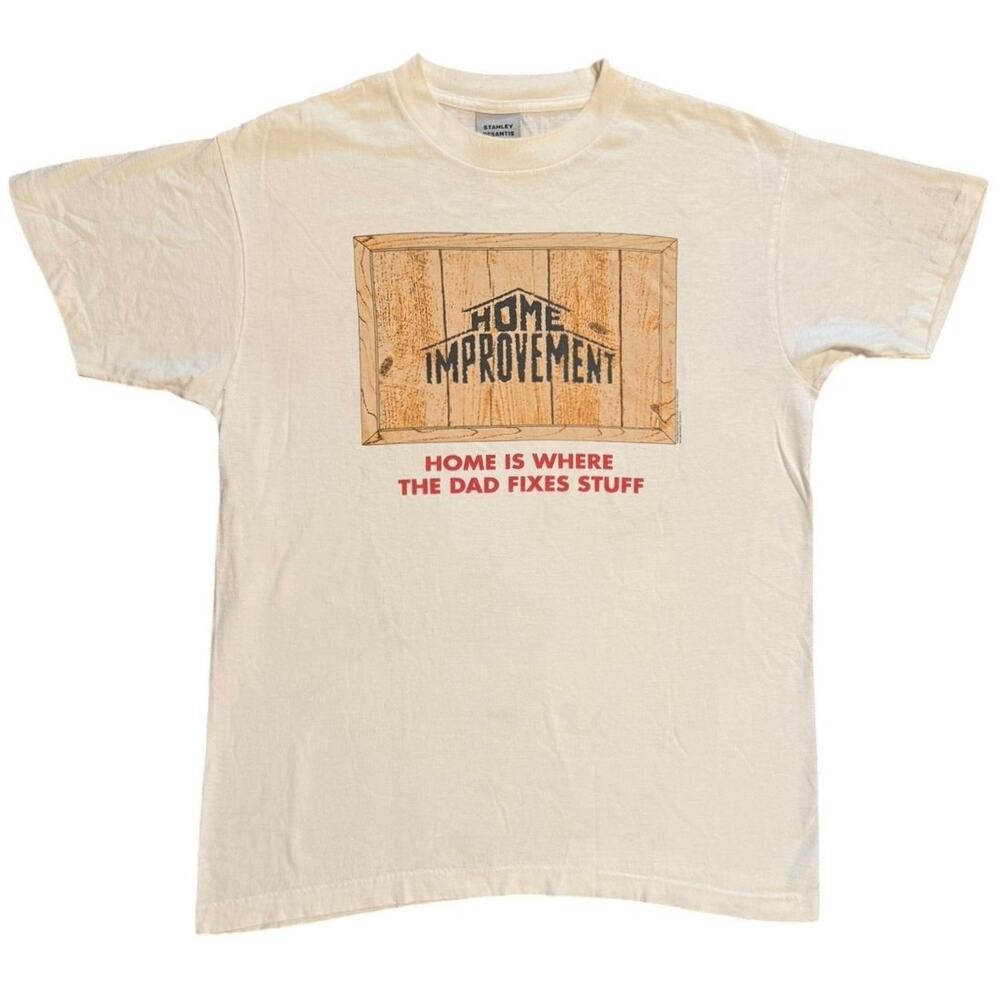 Vintage 90s Home Improvement TV Show Promo T Shirt Large Stanley Desantis White